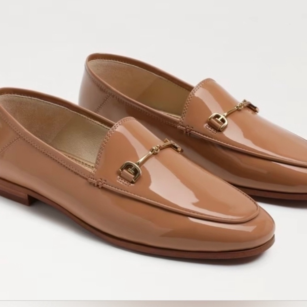 Sam Edelman Patent Leather Loafers – Size 7.5 (Beige/Tan)